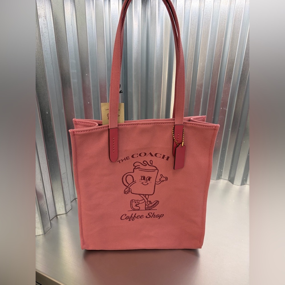 Coach Coffee Shop Rouge Tote NWT New Released Color